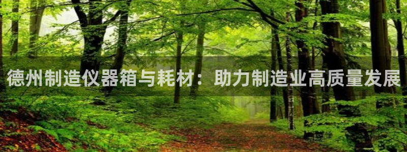 boss娱乐门徒：德州制造仪器箱与耗材：助力制造业高质量发展