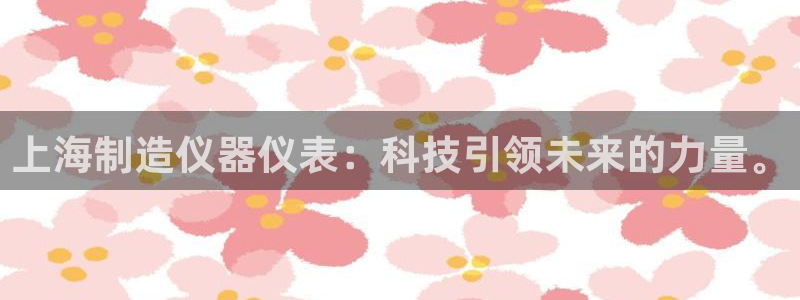 门徒娱乐注册下载安卓版：上海制造仪器仪表：科技引领未来的力量