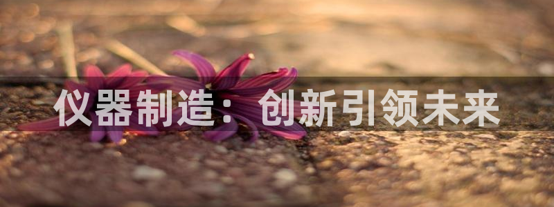 门徒娱乐其看判官333OO：仪器制造：创新引领未来
