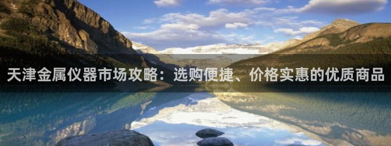 门徒娱乐登录网站下载：天津金属仪器市场攻略：选购便捷、价格实