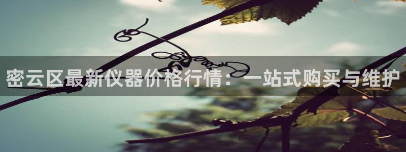 门徒娱乐公司介绍怎么写：密云区最新仪器价格行情：一站式购买与