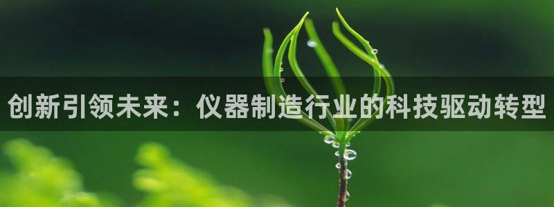 门徒娱乐服务器在哪里：创新引领未来：仪器制造行业的科技驱动转