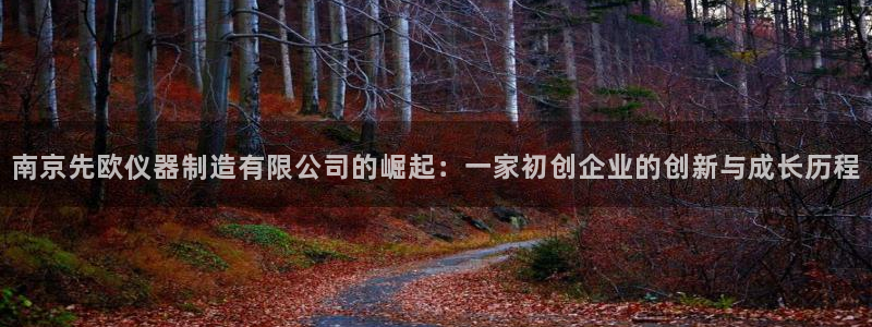 门徒娱乐总代理电话号码：南京先欧仪器制造有限公司的崛起：一家