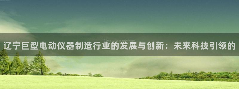 和门徒娱乐一样的平台：辽宁巨型电动仪器制造行业的发展与创新：