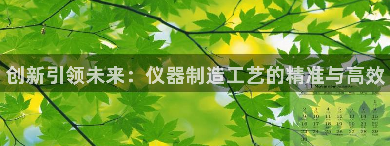 门徒娱乐主管=天神779O3：创新引领未来：仪器制造工艺的精