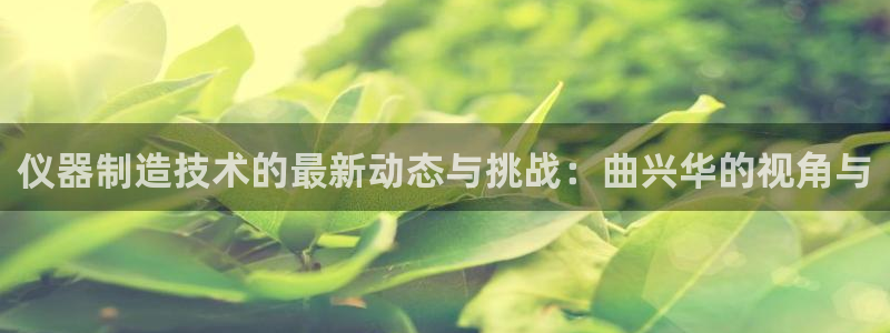 门徒娱乐场所叫什么：仪器制造技术的最新动态与挑战：曲兴华的视