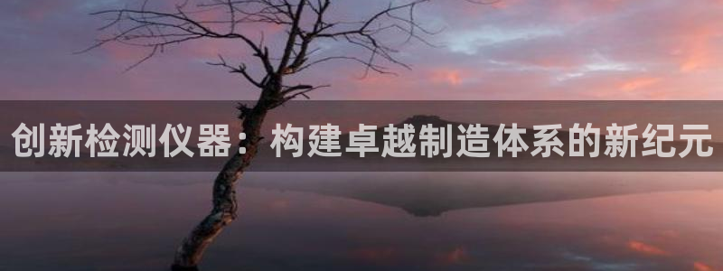 门徒娱乐项目有哪些：创新检测仪器：构建卓越制造体系的新纪元