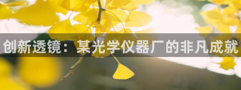 门徒娱乐队究7276O：创新透镜：某光学仪器厂的非凡成就