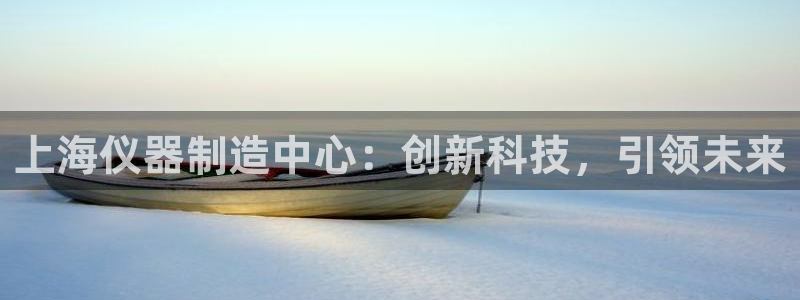 娱乐门徒小说下载：上海仪器制造中心：创新科技，引领未来