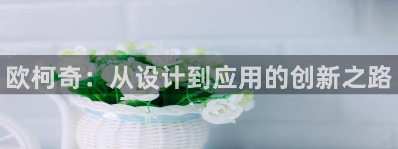 门徒娱乐注册订唐老鸭779O3：欧柯奇：从设计到应用的创新之