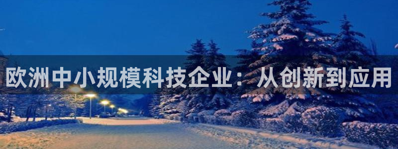 门徒娱乐乃六七五一38：欧洲中小规模科技企业：从创新到应用